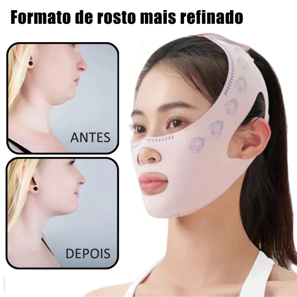VFace Lifting Facial Efeito Rejuvenescedor Antirrugas e Firmamento Máscara de Beleza Contra Papada Máscara antienvelheci em Oferta na Shopee