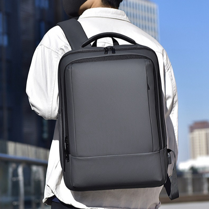 Mochila Casual Masculina De Negócios , Grande Capacidade , Confortável E Respirável , Resistente A Respingos De Água Com