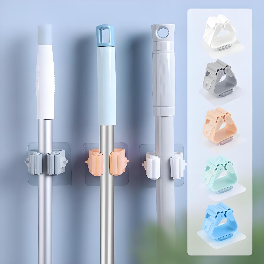 5 pcs Mop Suporte Vassoura Utensílios Multiuso Suporte rganizadores De Vassouras E Rodos Mop Envio em breve