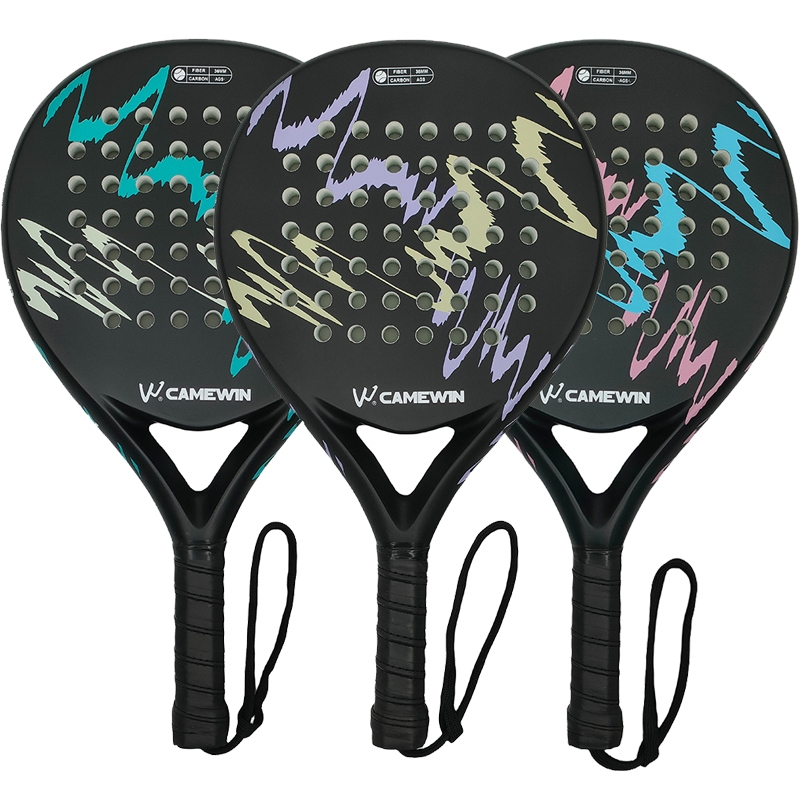 Raquete de tênis de praia Raquete de padel 100% fibra de carbono Raquete de paddle tennis completa em fibra de carbono