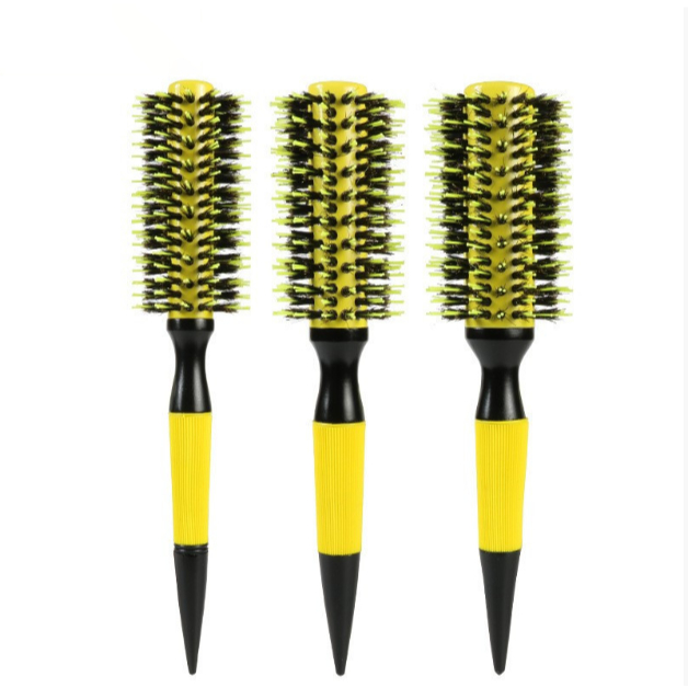 Kit 3 Escova De Cabelo Profissional Cabelo De Javali—Kit3 Escova com Tubo de Alumínio Preto Térmico em Oferta na Shopee