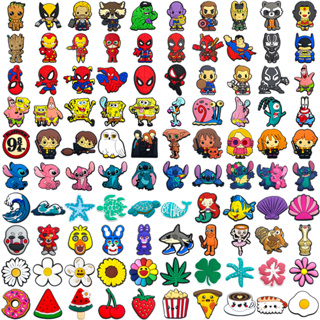 MEIDJ Encantos De Sapato 100 Cartoon Anime Padrão Decorações Acessórios De PVC Com Botão em Oferta na Shopee