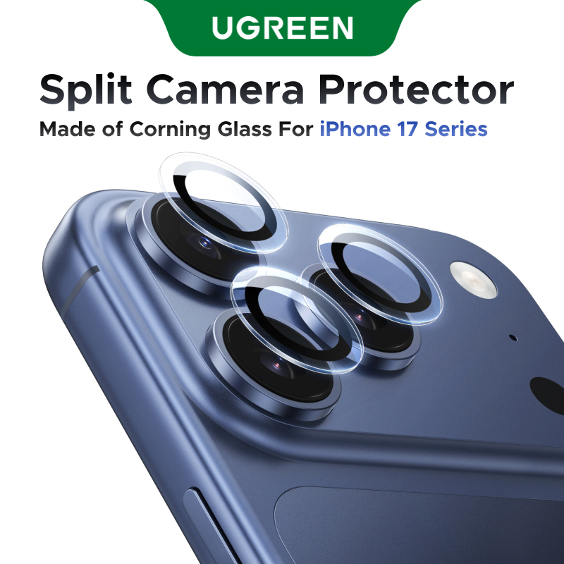 Protetor De Lente De Câmera UGREEN Para iPhone Série 17 Vidro Completa 17 Air Pro Max Película Protetora em Oferta na Shopee