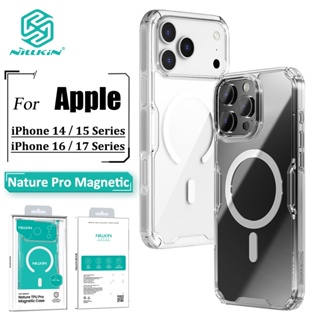 Nillkin Capa Magnética Transparente Para iPhone 17 Pro Max 16 15 14 13 De Telefone Natureza Airbag Traseira À Prova De C em Oferta na Shopee
