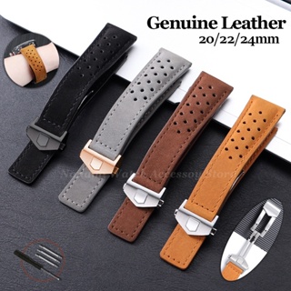 Pulseira De Relógio De Couro Genuíno Fosco Vintage 20mm 22mm 24mm Pulseira de Fivela Dobrável de Couro de Vaca Pulseira em Oferta na Shopee