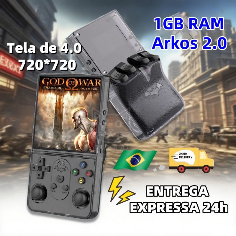 2025 Novo R36S GT Console De Videogame,15.000 Jogos,1GB De RAM,Pode Jogar God of War，R36S Arkos 2.0,r36s game portátil