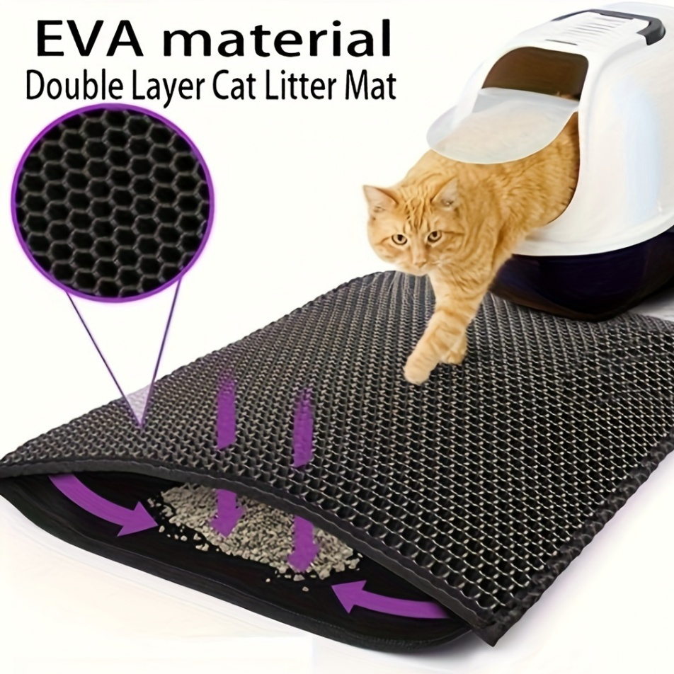 55x75cm tapete higiênico eva coletor de areia para gato lavável dupla camada em Oferta na Shopee