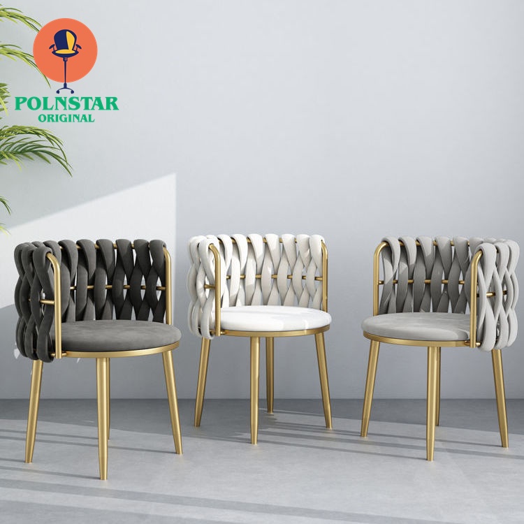 Cadeiras De Jantar De Luxo Vaidade Quarto Moderno Anel em Oferta na Shopee