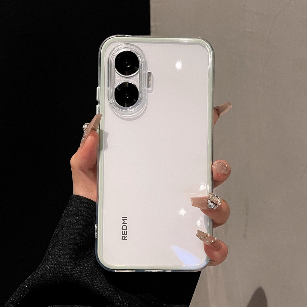 Para Xiaomi Poco F7 F6 F5 Pro Invólucro HD Transparente Macio TPU Capa De Telefo