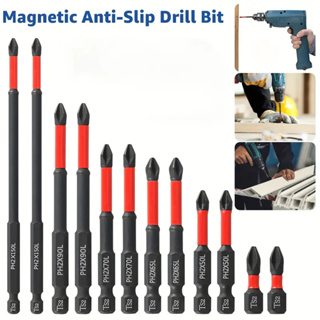 Jogo 12/7 Ponteiras Philips Magnéticos PH2 de Impacto Anti Derrapante Parafusadeira Bits Cruzado em Oferta na Shopee