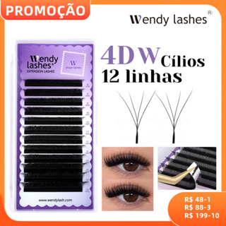 WENDY 4D W Extensão Das Pestanas Rússia Volume Fluffy Premade Fans Eyelash Clover Mink Faux em Oferta na Shopee