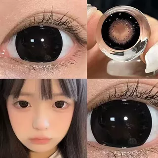 Lentes De Contato Pretas Grandes Com Grau 0 ~-8.00 Diâmetro : 14.5MM GDIA : 14.4MM 6a Utilização WT 