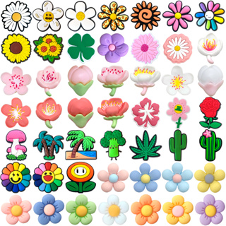 MEIDJ Encantos De Sapato 49 Flores , Trevo , Decorações Com Padrão De Cacto , Acessórios De PVC Botão em Oferta na Shopee