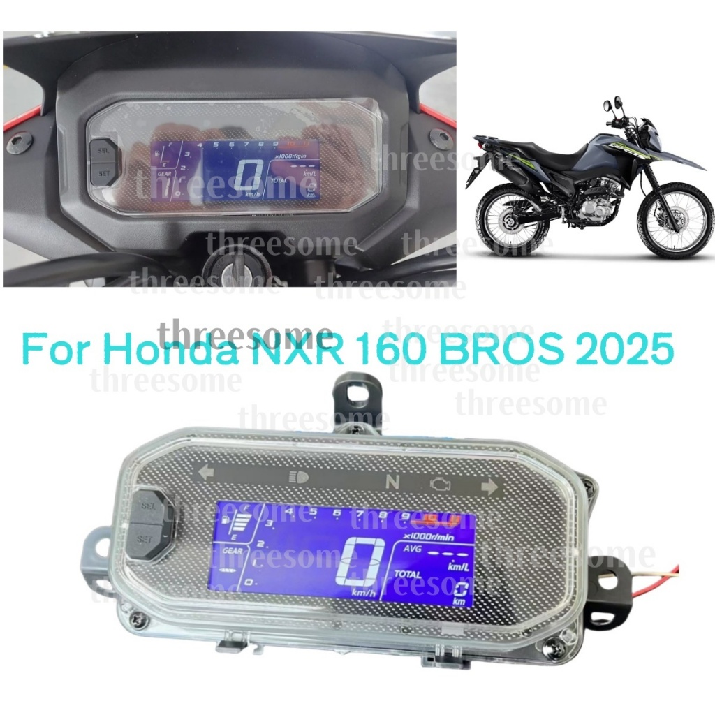 Velocímetro Medidor De Velocidade Digital Para Honda NXR 160 BROS 2025 LED Tacômetro Painel Instrumento Acessórios Da Mo