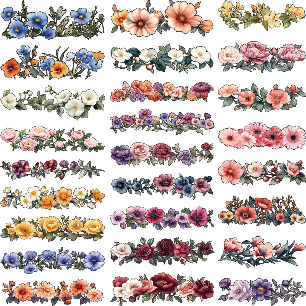 Conjunto De Flores De Vinil De Transferência De Calor , Fácil Impressão Em Toalhas De Tecido , Prensa Térmica , Apliques em Oferta na Shopee