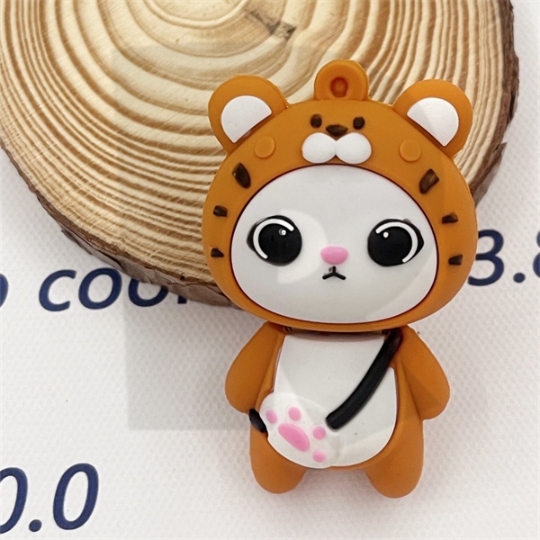 Mochila De Silicone Em Formato De Urso Tigre , Disco U , 1GB , 2GB , 4GB , 8GB , 16GB , 32GB , 64GB , 128GB , 2TB , Memó