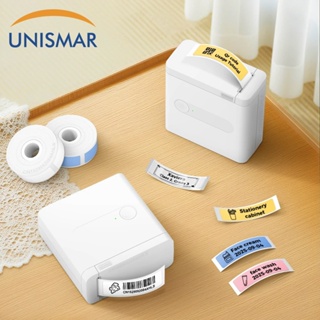 Impressora Térmica Sem Tinta Unismar D12 De Etiquetas Portátil Bluetooth Mini Adesivos Fio Com Cortador DIY Código De Ba em Oferta na Shopee