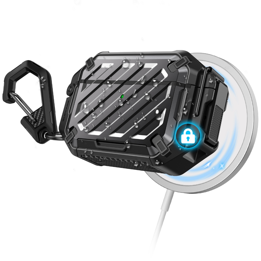SUPCASE UB Pro Para AirPods 3 Capa Com Mosquetão De Trava IP68 Proteção De Nível