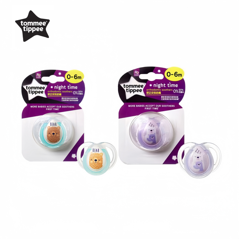Tommee Tippee Closer To Nature Chupeta Para Bebê 6-18m Twin Pack/0-6m Single