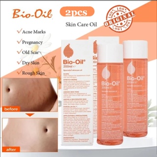 Bio-Óleo 2 Pçs De Cuidados Com A Pele 200ml Removedor De Cicatriz Natural Estrias Tom De Acne Borracha em Oferta na Shopee