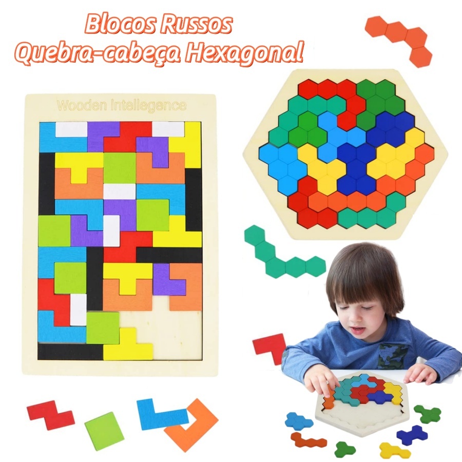 Medoosi Quebra-Cabeça 3d Tangram de Madeira Brinquedos Tetris Jogo I Antil Maginação Educacional Crianças Intelectual