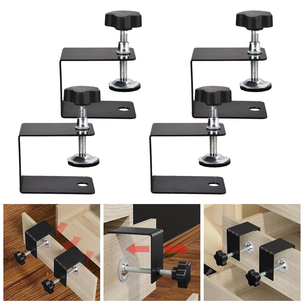 Kit 4 Unidades Sargento Tipo Grampo De Fixação Aperto Rapido Para Marcenaria Marceneiro Instalação De Gavetas em Oferta na Shopee