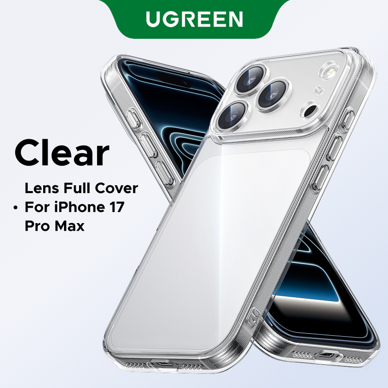 UGREEN Capa De Telefone Para iPhone Série 17 Cristal Transparente Original Protetora