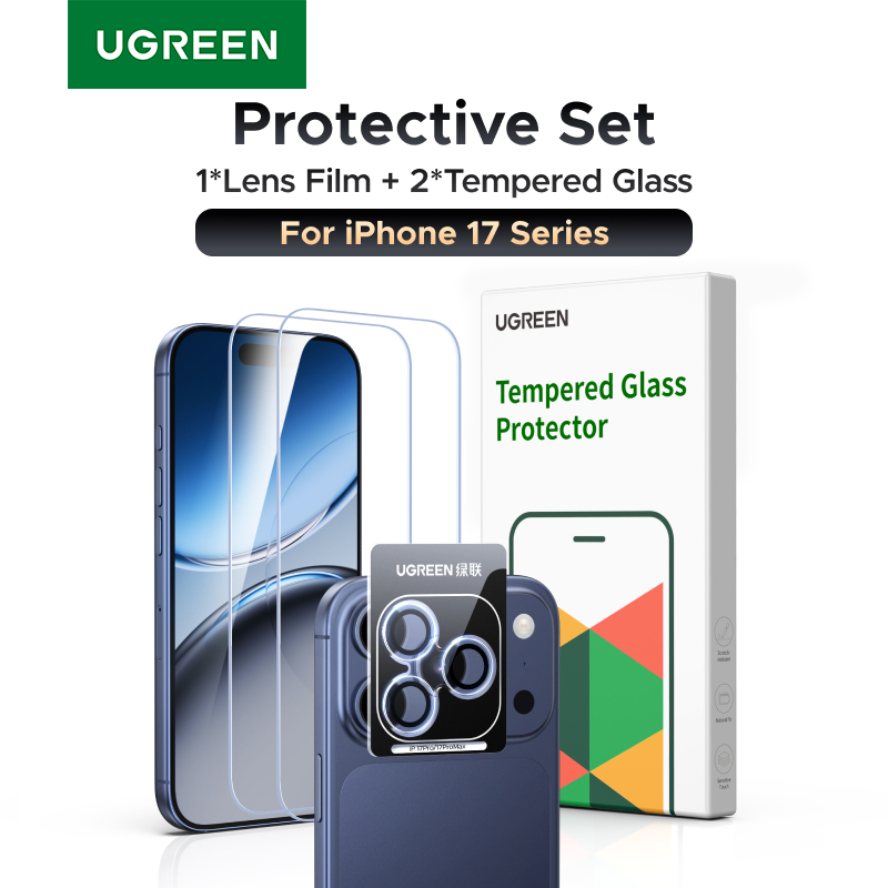 Protetor De Tela De Telefone UGREEN Para iPhone Série 17 Cobertura Completa Película De Vidro Temperado em Oferta na Shopee