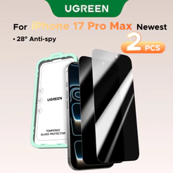 UGREEN 2pcs Protetores De Tela Anti-peep Sem Bordas Protegendo Filmes Temperados De Privacidade Para iPhone 17 Pro Max/A