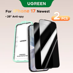 UGREEN 2pcs Protetor De Tela De Privacidade Para iPhone Série 17 Vidro Temperado Anti-Espião 17 Pro Max Protetores