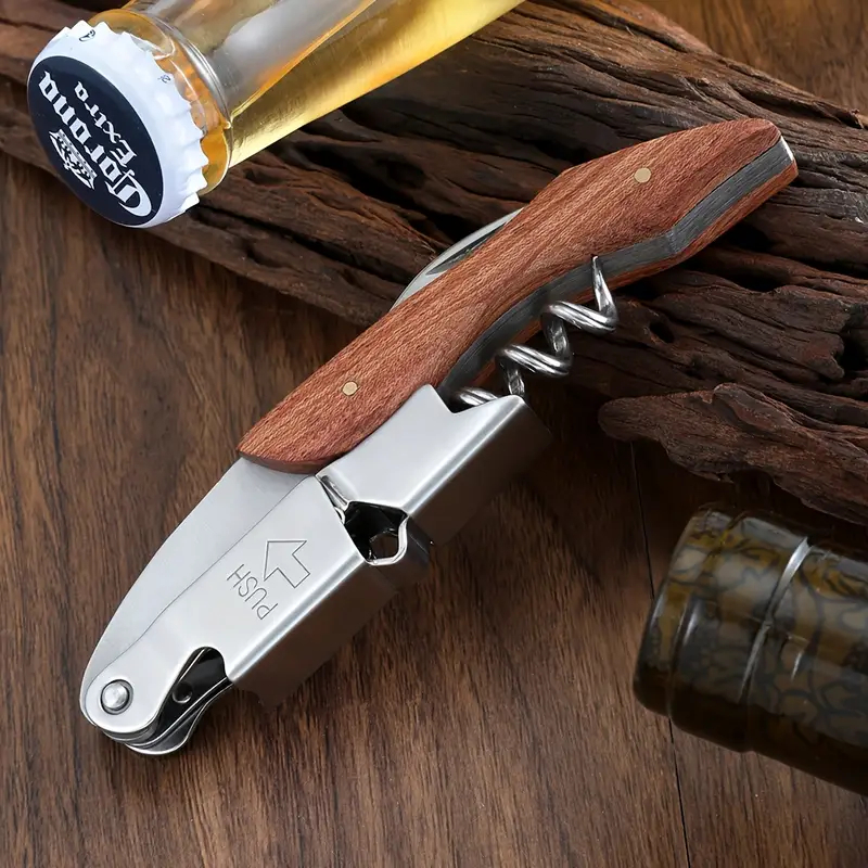 Saca-rolhas Sommelier Abridor De Vinho E Garrafas Profissional Premium em Oferta na Shopee