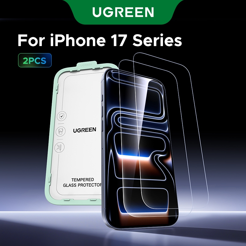 UGREEN 2pcs Protetor De Tela Para iPhone Série 17 Vidro Temperado 17 Pro Max Filme em Oferta na Shopee