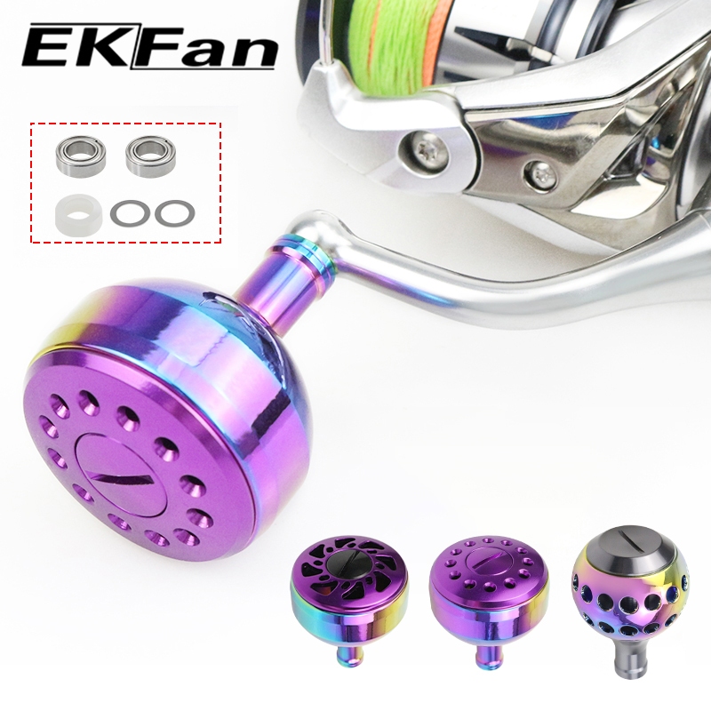 EKFan Colored aluminum alloy Fishing Reel Knob for 7*4*2.5mm abu daiwa Shimano Spinning Baitcasting LURE reel DIY parts