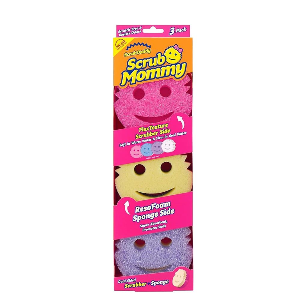 ScrubMommy Purificador De Pratos + De Limpeza Sem Arranhões Cozinha , Banheiro + Seguro Para Múltiplas S