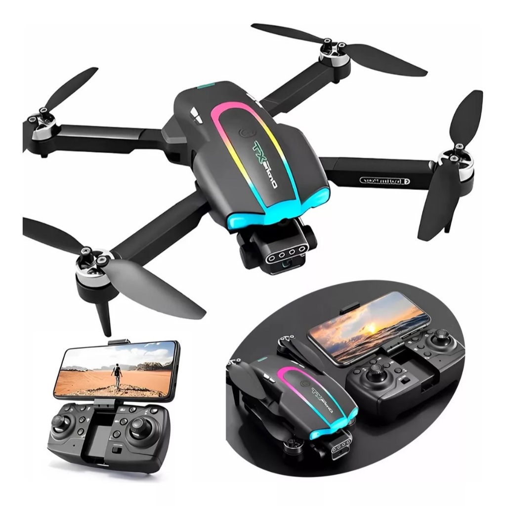 XT105 Mini Pro Drone Sem Escova 2 Baterias HD Câmera Viagem Aventura Acampamento Fotografia De Casamento
