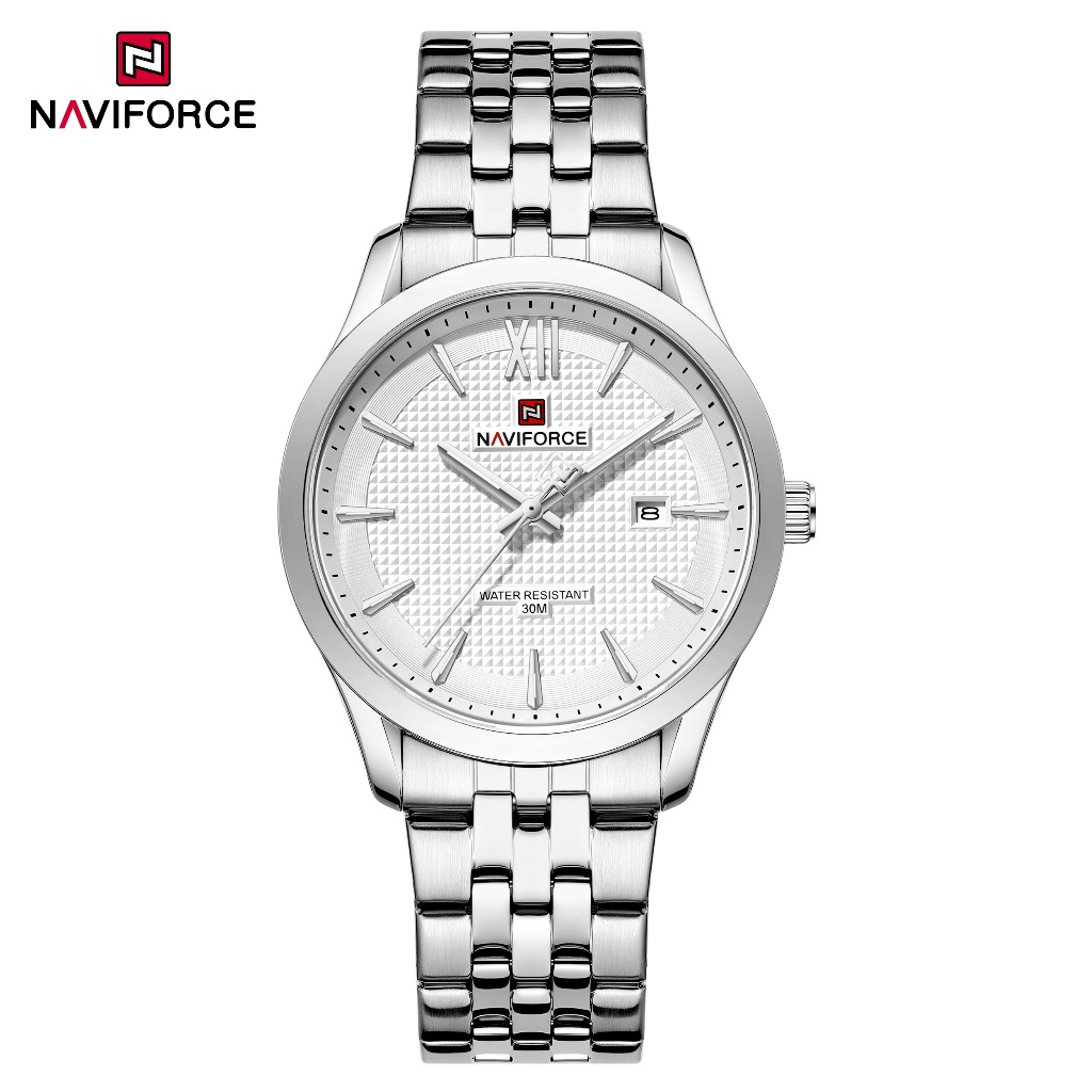 NAVIFORCE 9255 Business Minimalista Quartz Calendar Movement Relógio Masculino