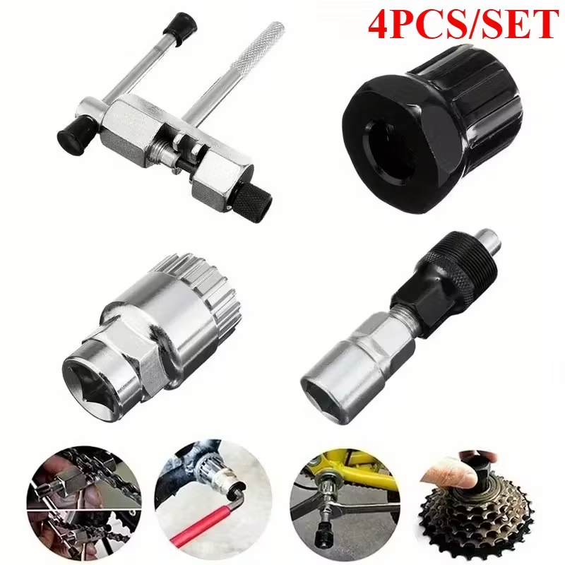 Kit De Chave Para Bike Extrator De Corrente Pedivela Movimento Central Para Consertos Reparos em Oferta na Shopee