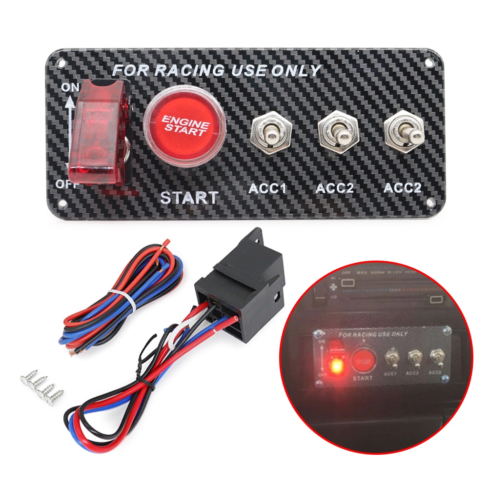 Peças Automotivas 12V LED 2 Em 1,3 1,4 1,5 1 Interruptor De Ignição , Painel De Combinação , Botão De Partida Do Motor P