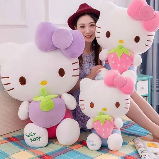 Boneca de Pelúcia Criativa Hello Kitty de 70 CM/Boneca Acompanhante/Aniversário de Namorada, Presente de Feriado