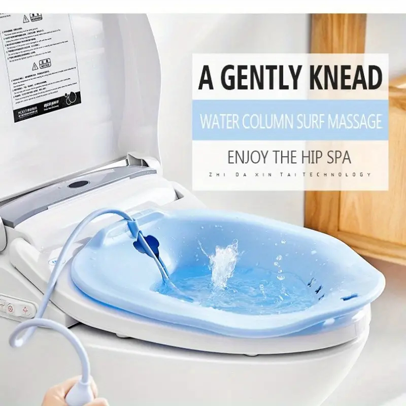 Banheira de banho banheiro azul grande capacidade embeber com lavador idosos maternidade mulheres grávidas bacia de cuid