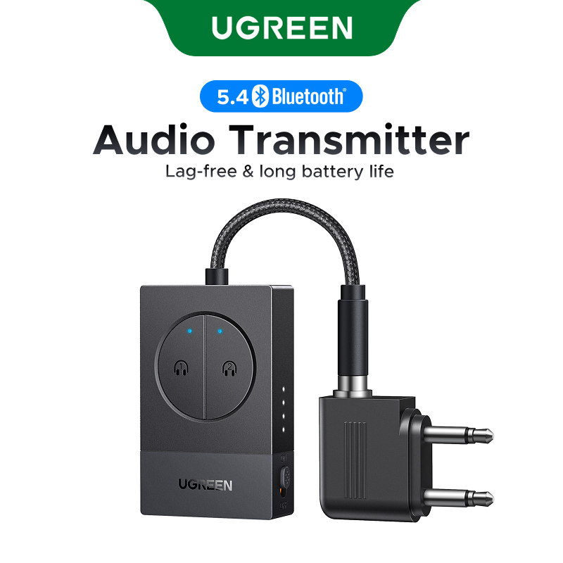 UGREEN Bluetooth 5.4 Transmissor SBC Suporte Fone De Ouvido Duplo 10M Distância De Transmissão Baixa Latência Para Assen