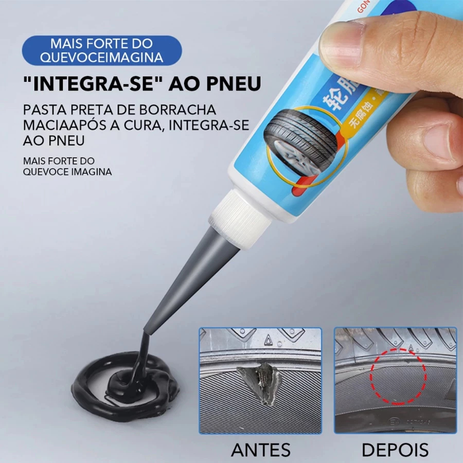 Cola Líquida Para Reparo De Pneus , De Borracha Preta Forte , Adesivo Não Corrosivo Macio , Resistente Ao Desgaste, 30ml em Oferta na Shopee