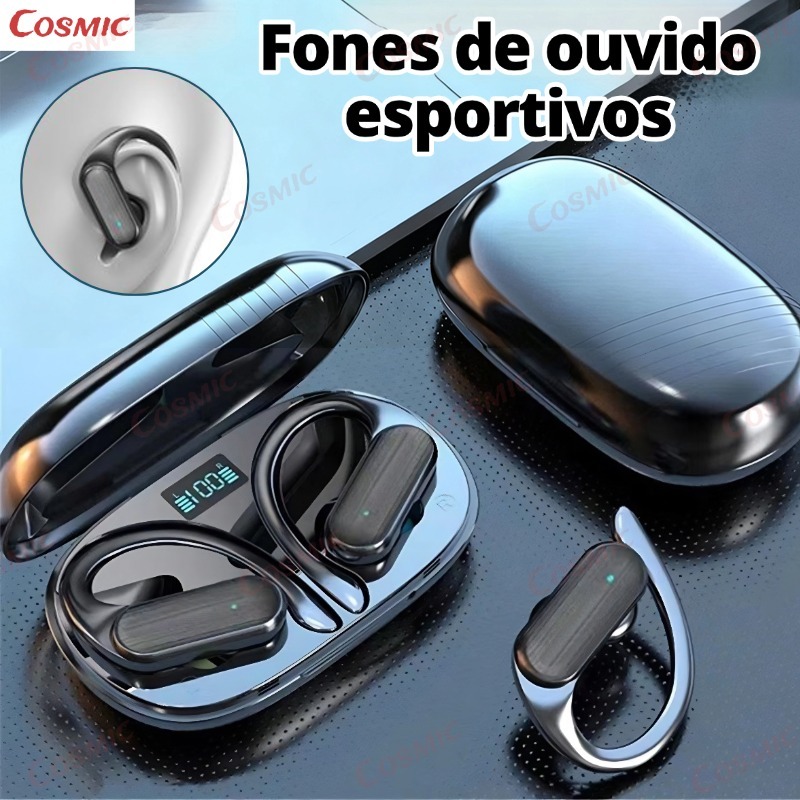Fone de Ouvido Bluetooth sem fio Controle Toque HiFI Estéreo TWS Fone Esportes Sem Fio Modelo mais vendido 2026