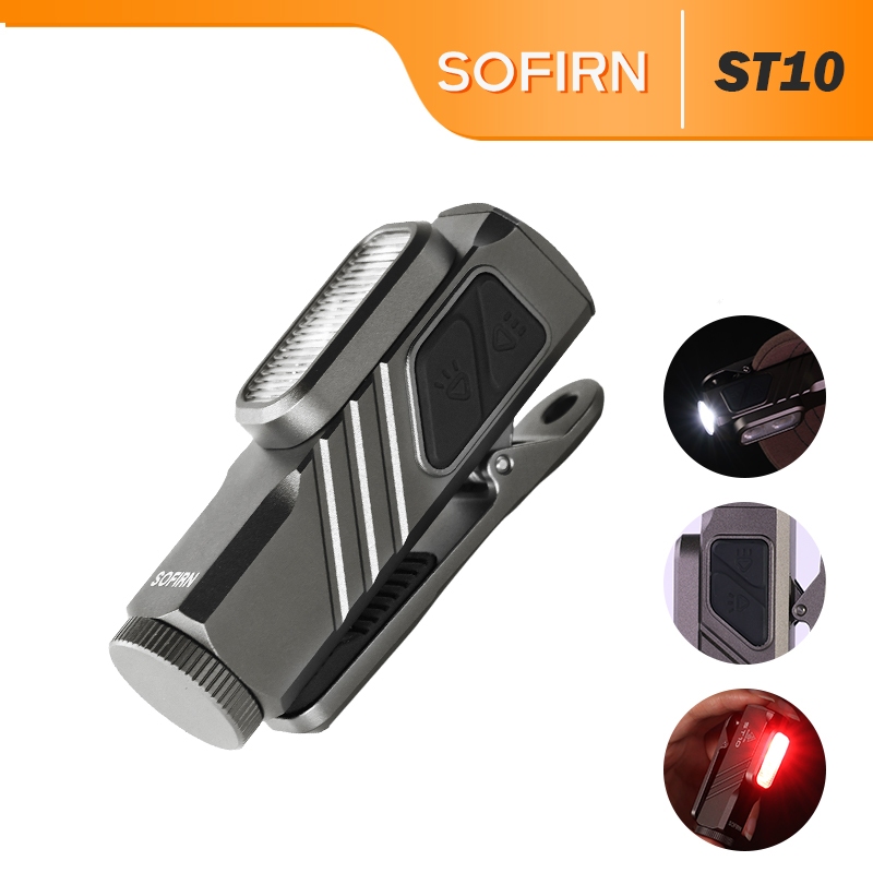 Mini Lanterna Clipada SOFIRN ST10-Luz 3 Em 1 , Magnética , Recarregável , Ultracompacta , Pronta Para EDC em Oferta na Shopee