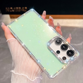 Luxo Brilhante Diamante Caso Para Samsung S24 S25 FE S25 Plus S23 Ultra A17 A07 A16 A26 A36 A56 A15 A35 A55 5G Aurora La em Oferta na Shopee