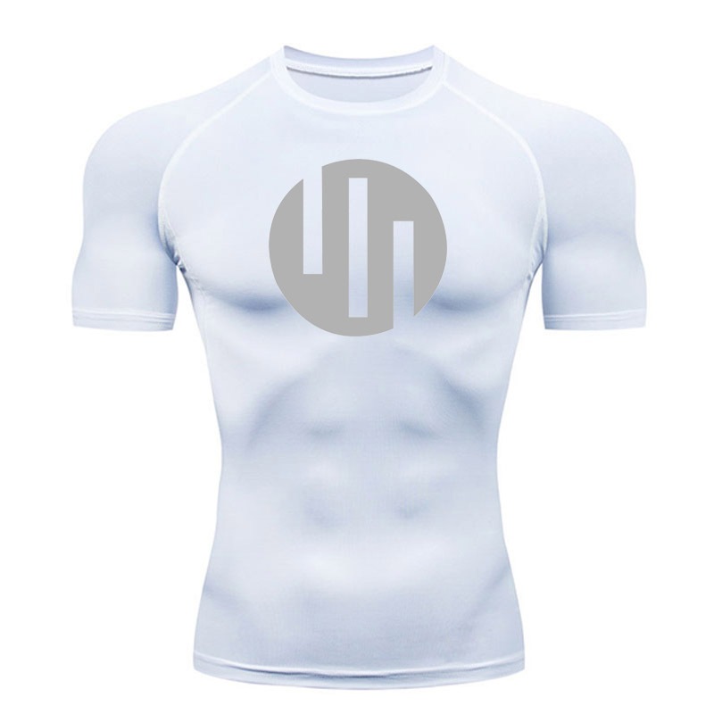 Invincible Jovem Homem Respirável Camisa De Compressão De Secagem Rápida Basquete Futebol Esportes Camiseta De Manga Cur