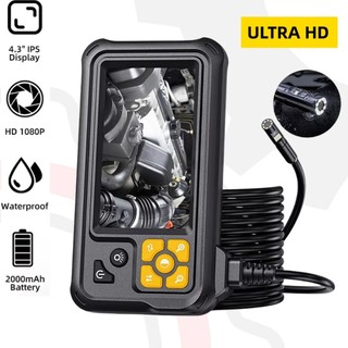 Endoscopio 5 METROS 1 Camera frontal HD Sonda inspeçao industrial Baroscopio ar condicionado carro tubulaçao