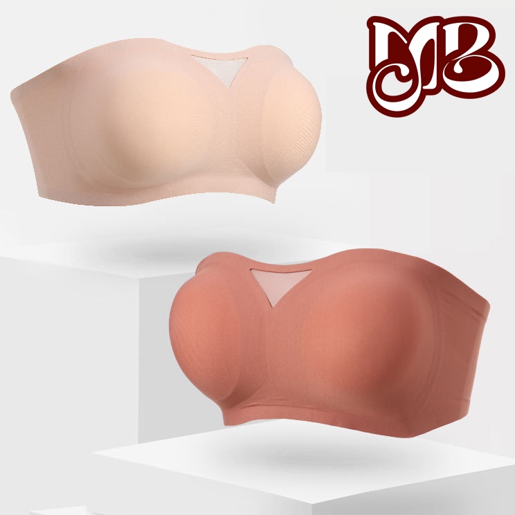 Momo Sexy antiderrapante sem alças Ultra-fino respirável Push-Up sutiã sem costura confortável sem moldura roupa interio
