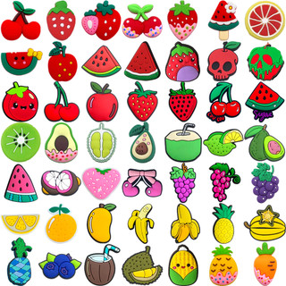 1 Pçs Encantos De Sapato De Frutas Dos Desenhos Animados Pino Acessórios Decorar Chinelos…