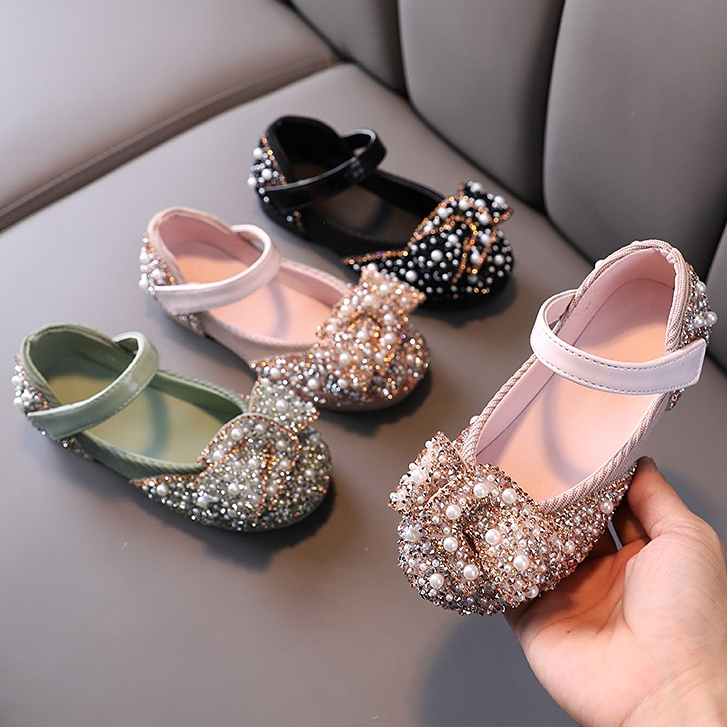 Sapatilha Infantil Meninas Moda Strass Princesa Sapatos Aniversário Festa Casamento Sapatos Dança